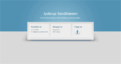 Desktop Screenshot of jyderup-sandblaeseri.dk